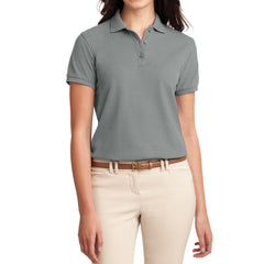 Womens Silk Touch Classic Polo Shirt - Cool Grey - Front