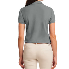 Womens Silk Touch Classic Polo Shirt - Cool Grey - Back