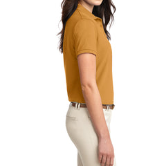 Womens Silk Touch Classic Polo Shirt - Gold - Side