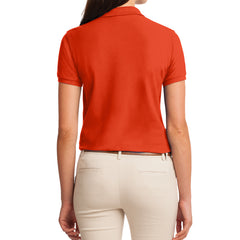 Womens Silk Touch Classic Polo Shirt - Orange - Back
