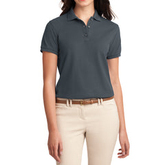 Womens Silk Touch Classic Polo Shirt - Steel Grey - Front