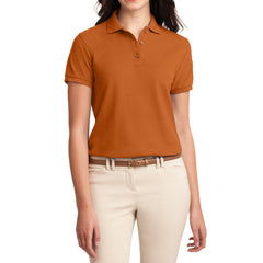 Womens Silk Touch Classic Polo Shirt - Texas Orange - Front