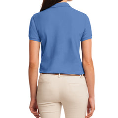 Womens Silk Touch Classic Polo Shirt - Ultramarine Blue - Back