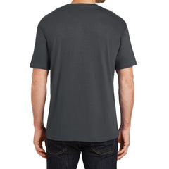 Mens Perfect Weight Crew Tee - Bright Charcoal - Back