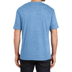 Mens Perfect Weight Crew Tee - Clean Denim - Back