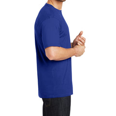 Mens Perfect Weight Crew Tee - Deep Royal- Side