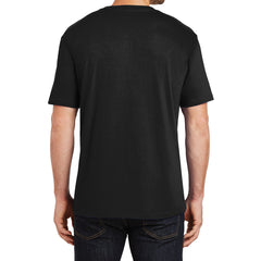 Mens Perfect Weight Crew Tee - Jet Black - Back