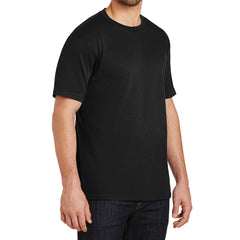 Mens Perfect Weight Crew Tee - Jet Black - Side