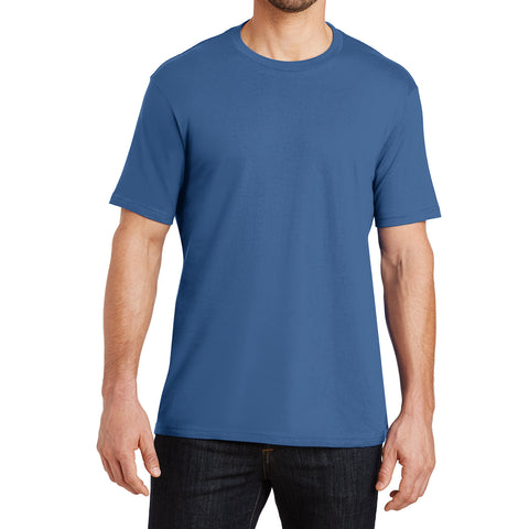 Mens Perfect Weight Crew Tee - Maritime Blue - Front