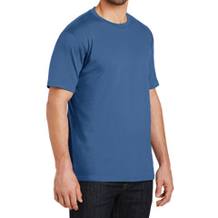 Mens Perfect Weight Crew Tee - Maritime Blue - Side