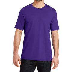 Mens Perfect Weight Crew Tee - Purple - Front
