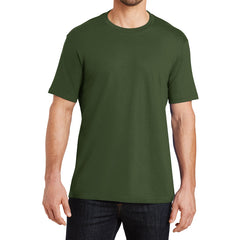 Mens Perfect Weight Crew Tee - Thyme Green - Front