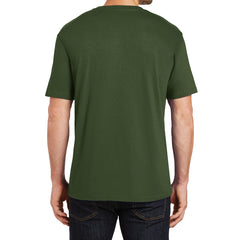 Mens Perfect Weight Crew Tee - Thyme Green - Back
