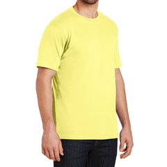 Mens Perfect Weight Crew Tee - Yellow - Side