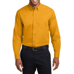 Men's Long Sleeve Easy Care Shirt - Athletic Gold/ Light Stone - Front