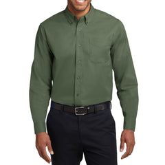 Men's Long Sleeve Easy Care Shirt - Clover Green - Front