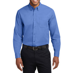 Men's Long Sleeve Easy Care Shirt - Ultramarine Blue - Front