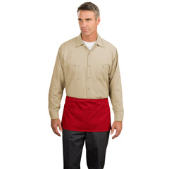 Waist Apron with Pockets Red