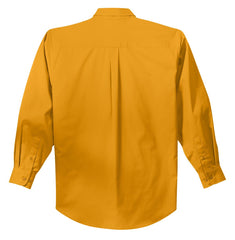 Mafoose Men's Tall Long Sleeve Easy Care Shirt Athletic Gold-Back