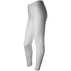 Women's Cotton Spandex Jersey Leggings - White