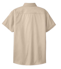 Mafoose Women's Comfortable Short Sleeve Easy Care Shirt Stone-Back