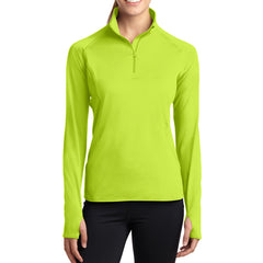 Women's Sport Wick Stretch 1/2 Zip Pullover - Charge Green - Front