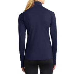 Women's Sport Wick Stretch 1/2 Zip Pullover - True Navy - Back