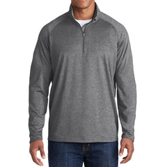 Men's Stretch 1/2 Zip Pullover - Charcoal Grey Heather