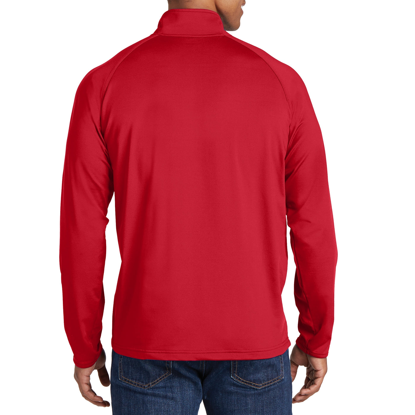 Men's Stretch 1/2 Zip Pullover - True Red