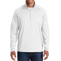 Men's Stretch 1/2 Zip Pullover - White