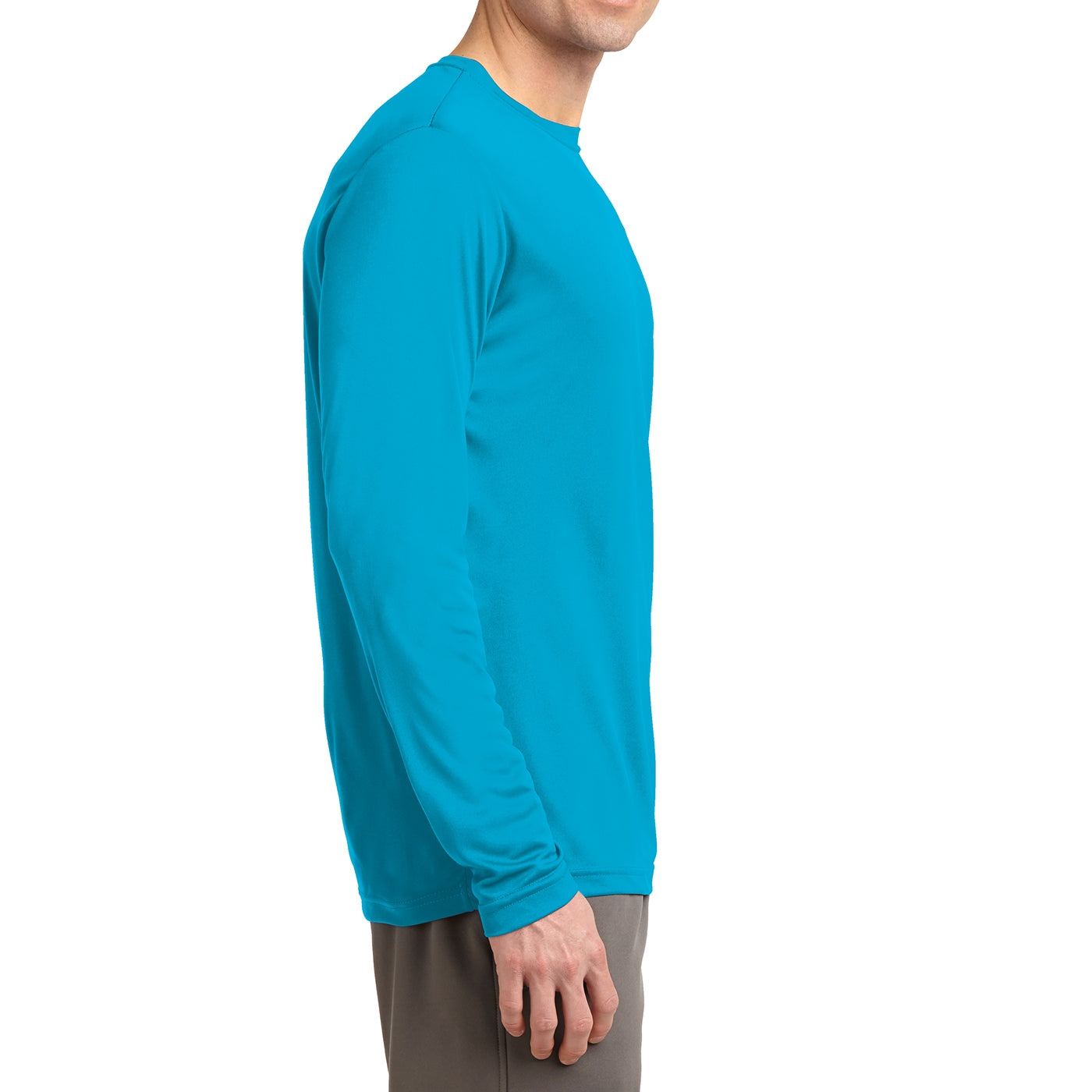 Men's Long Sleeve PosiCharge Competitor Tee - Atomic Blue