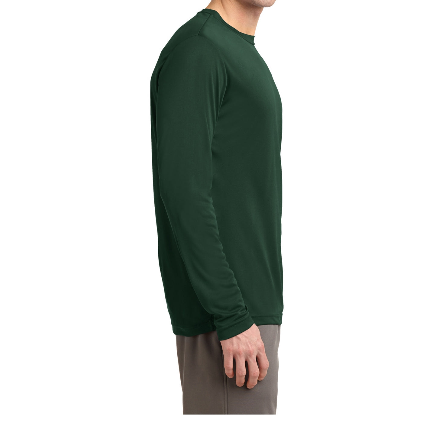 Men's Long Sleeve PosiCharge Competitor Tee - Forest Green