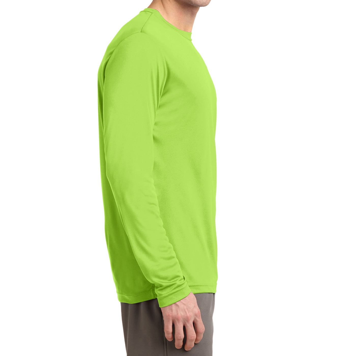 Men's Long Sleeve PosiCharge Competitor Tee - Lime Shock