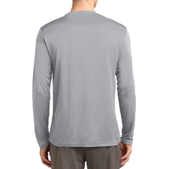Men's Long Sleeve PosiCharge Competitor Tee - Silver