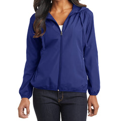 Women's Hooded Essential Jacket - Mediterranean Blue - Front