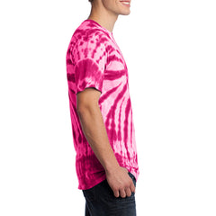 Men's Tie-Dye Tee -  Pink - Side