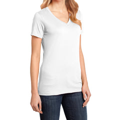 Ladies Perfect Weight V-Neck Tee - Bright White - Side