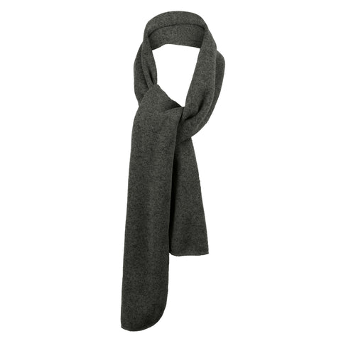 Heathered Knit Scarf Black Heather/ Charcoal