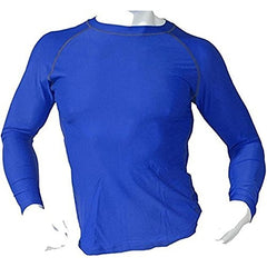 Men's Fitness Workout Base Layer Compression Shirt Long Sleeve - Blue