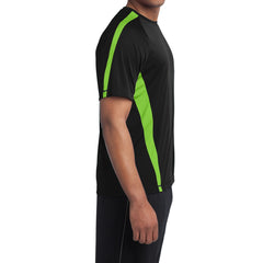 Men's Colorblock PosiCharge Competitor Tee - Black/ Lime Shock