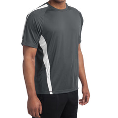 Men's Colorblock PosiCharge Competitor Tee - Iron Grey/ White