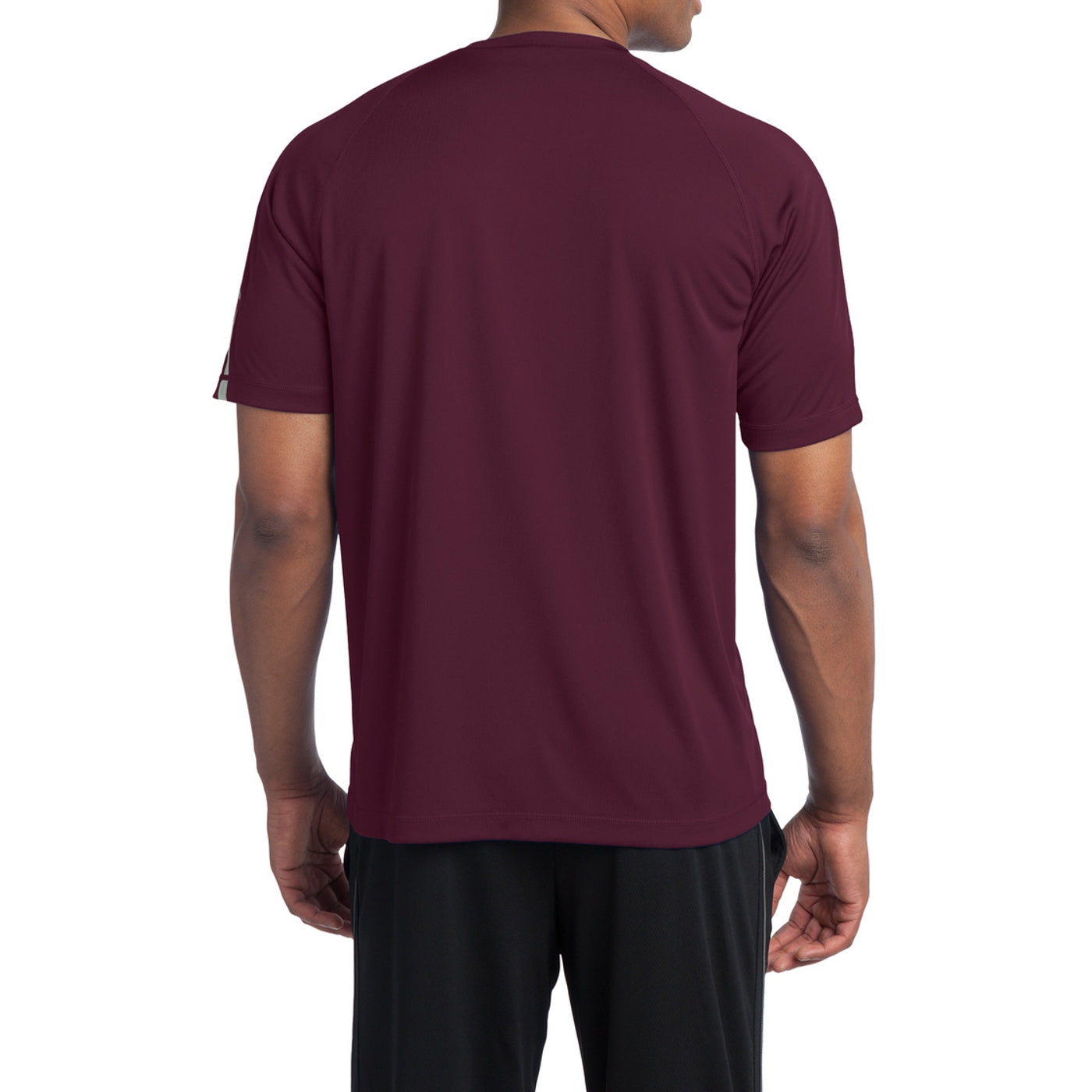 Men's Colorblock PosiCharge Competitor Tee - Maroon/ Silver