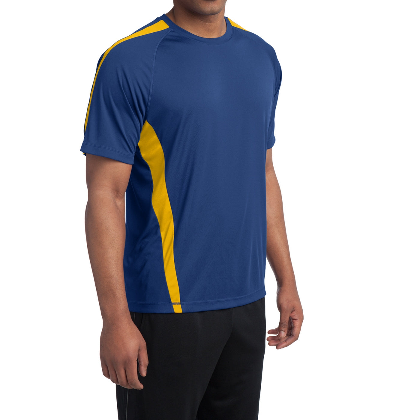 Men's Colorblock PosiCharge Competitor Tee - True Royal/ Gold