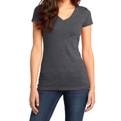 Women's Juniors Very Important Tee V-Neck - Heathered Charcoal