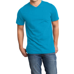Men's Young  Very Important Tee V-Neck - Light Turquoise