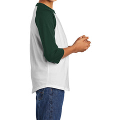 Youth 3/4 Sleeves Colorblock Raglan Baseball Soft Jersey