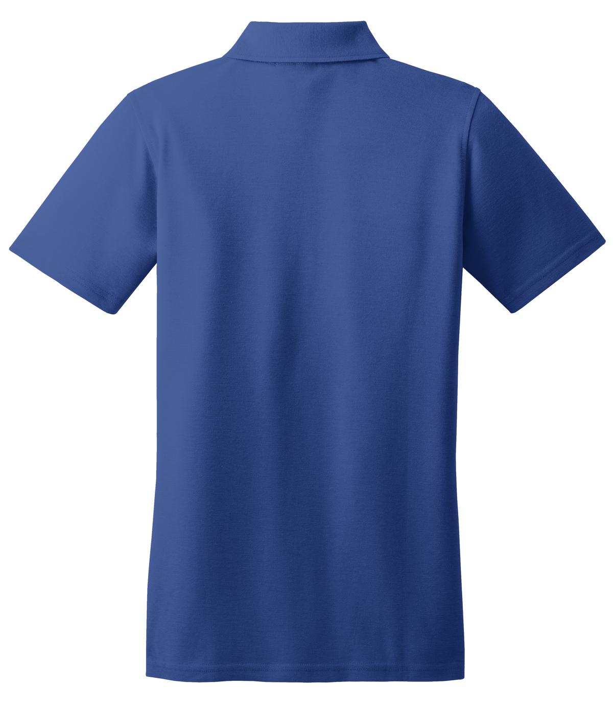 Mafoose Women's Stain Resistant Polo Shirt Royal-Back