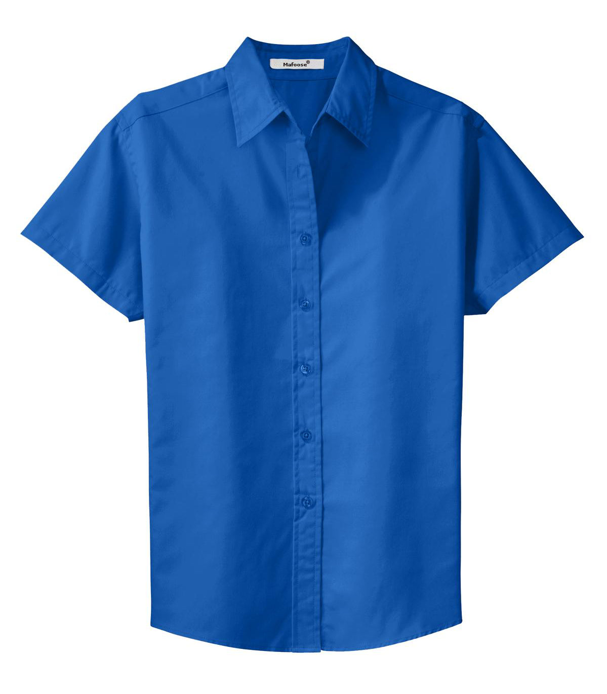Mafoose Women's Comfortable Short Sleeve Easy Care Shirt Strong Blue-Front