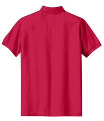 Mafoose Women's Heavyweight Cotton Pique Polo Shirt Red-Back