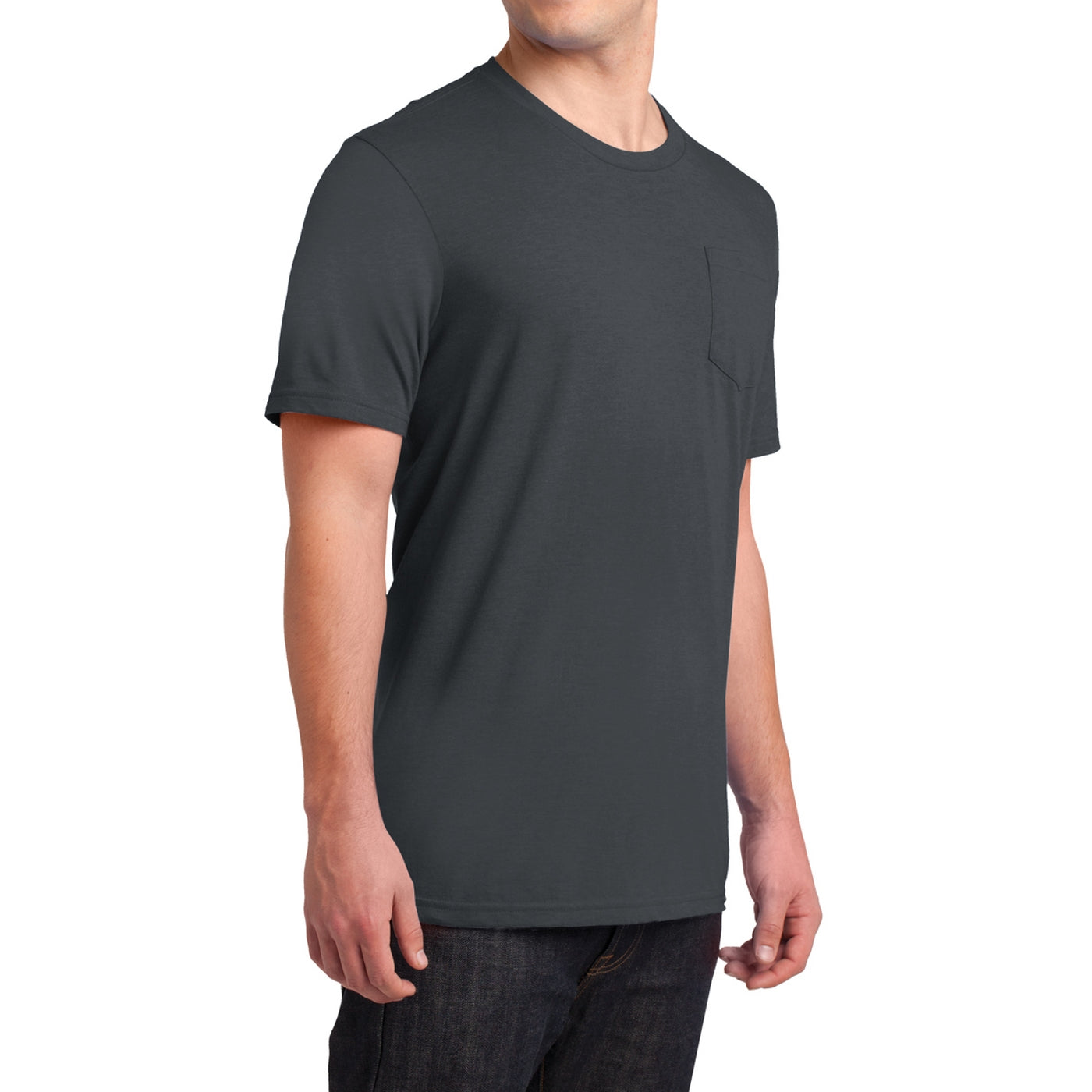 Men's Young Very Important Tee with Pocket - Charcoal